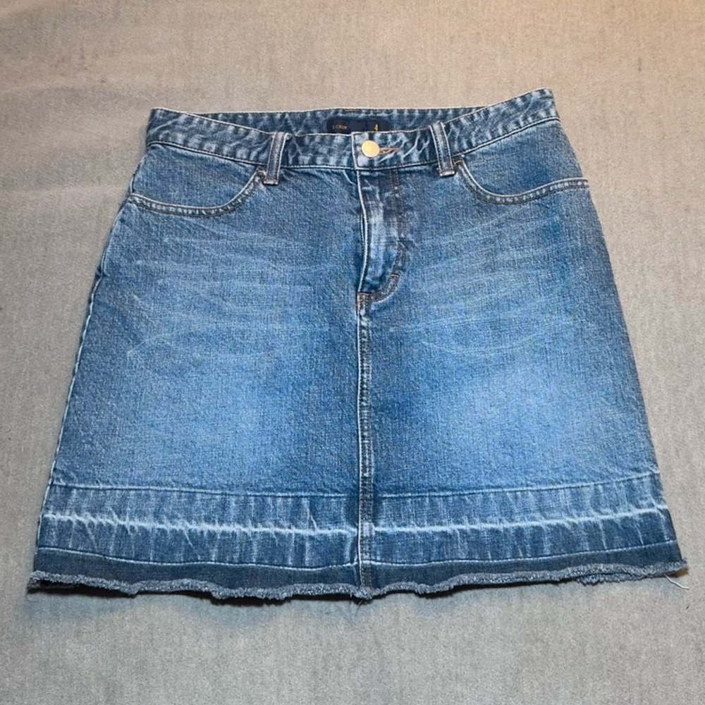 J. Crew Denim High Waisted Mini Skirt